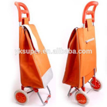 Logo-Druck Falten Shopping Trolley Tasche mit Rädern, Werbe-faltbare Warenkorb